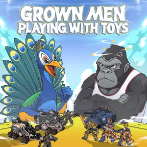 Grown Men Playing with Toys