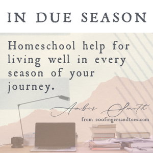 In Due Season Homeschool; Your Guide to Living Well Throughout Your Homeschool Journey