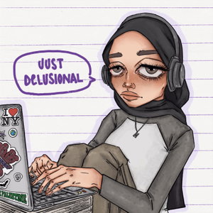 just delusional with nawal sari 