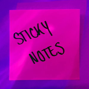 sticky notes