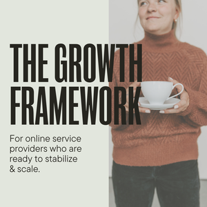 The Growth Framework, Sales, Lead Generation, and Offer Suite Strategy for Online Service Providers