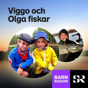 Viggo och Olga fiskar i Barnradion