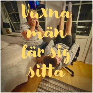 Vuxna män lär sig sitta
